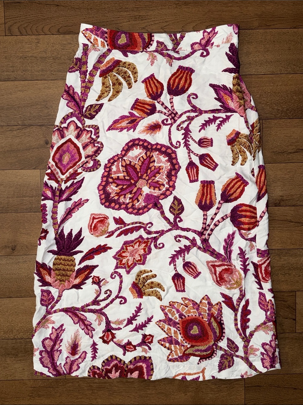 Farm Rio Size Large Sunset Tapestry Floral Print Midi/Maxi Skirt Anthropologie L